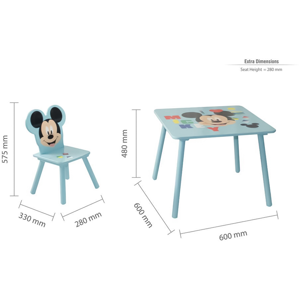 Disney Mickey Mouse Table and Chairs Set Image 7