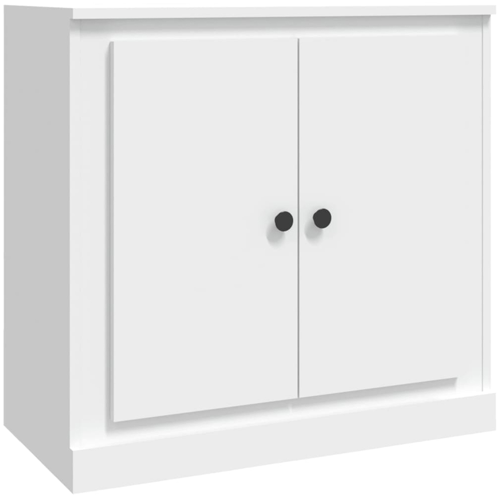 vidaXL 2 Door White Sideboard Image 2