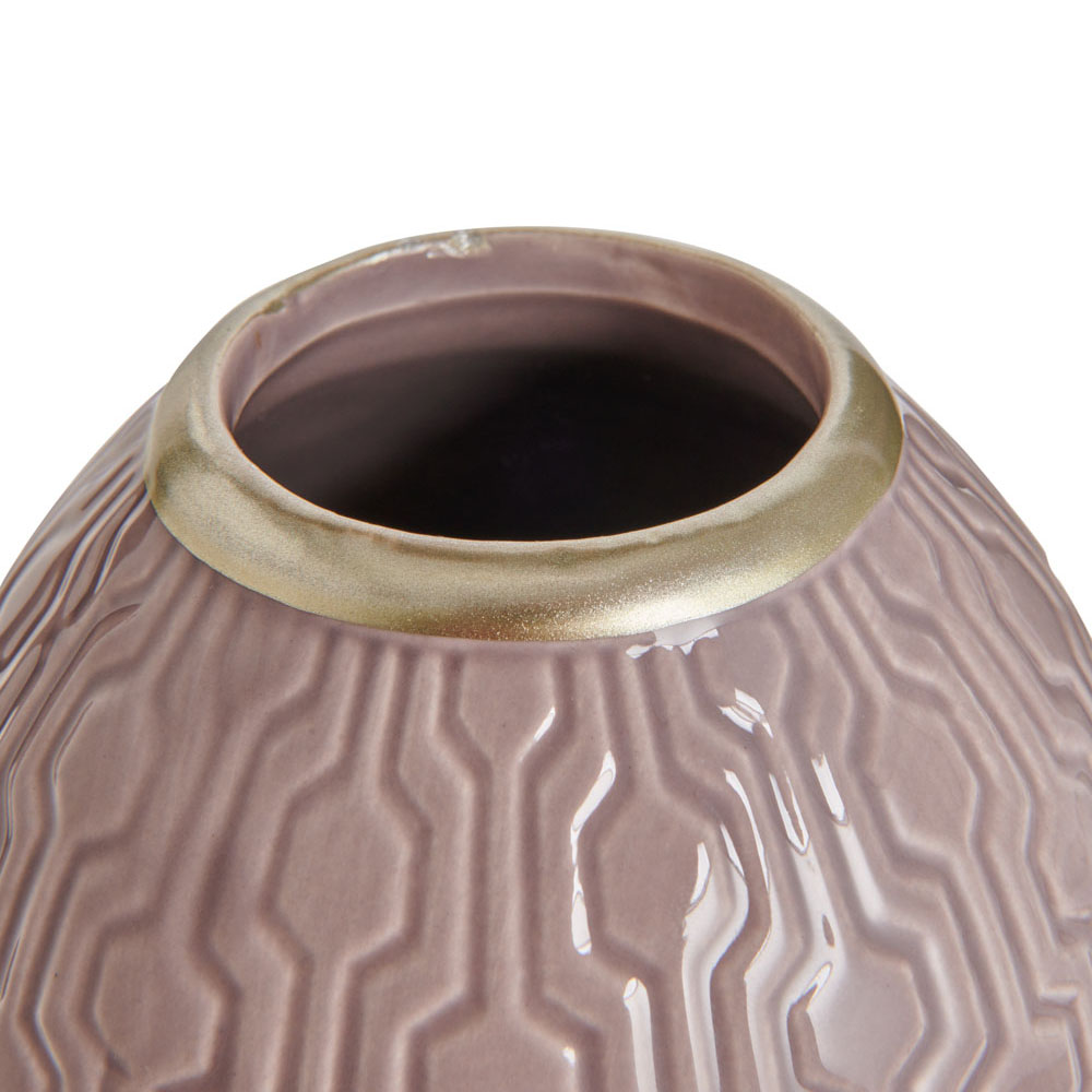 Wilko Luxe Embossed Vase Image 4