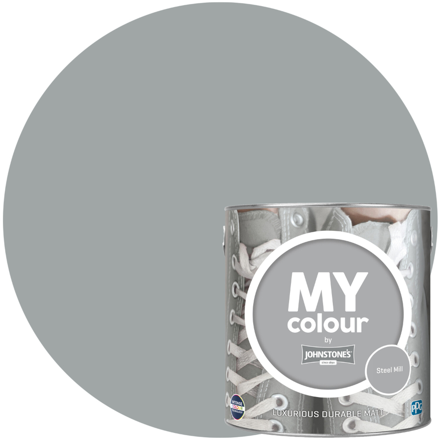 Johnstone's MY Colour Luxurious Durable Matt Paint Steel Mill Image 1