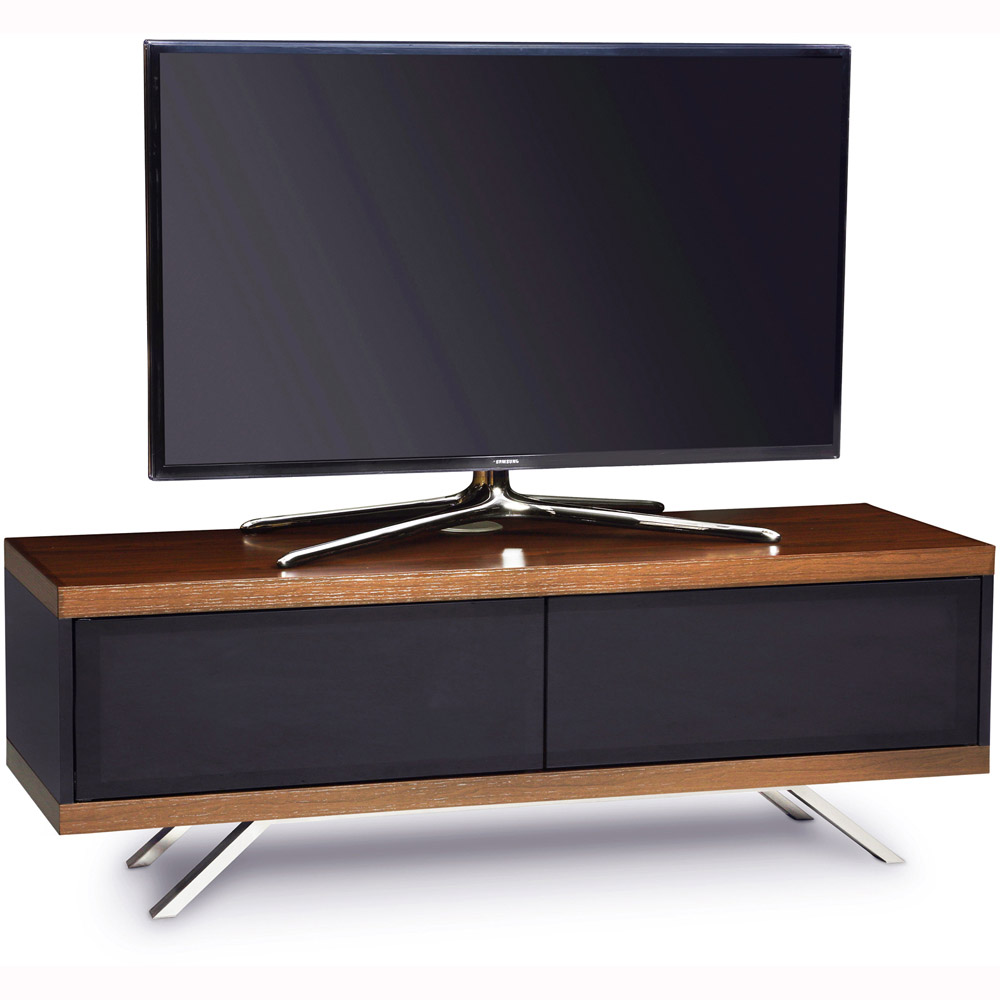 MDA Designs Tucana 1200 Hybrid 2 Drawer Walnut TV Cabinet Image 6