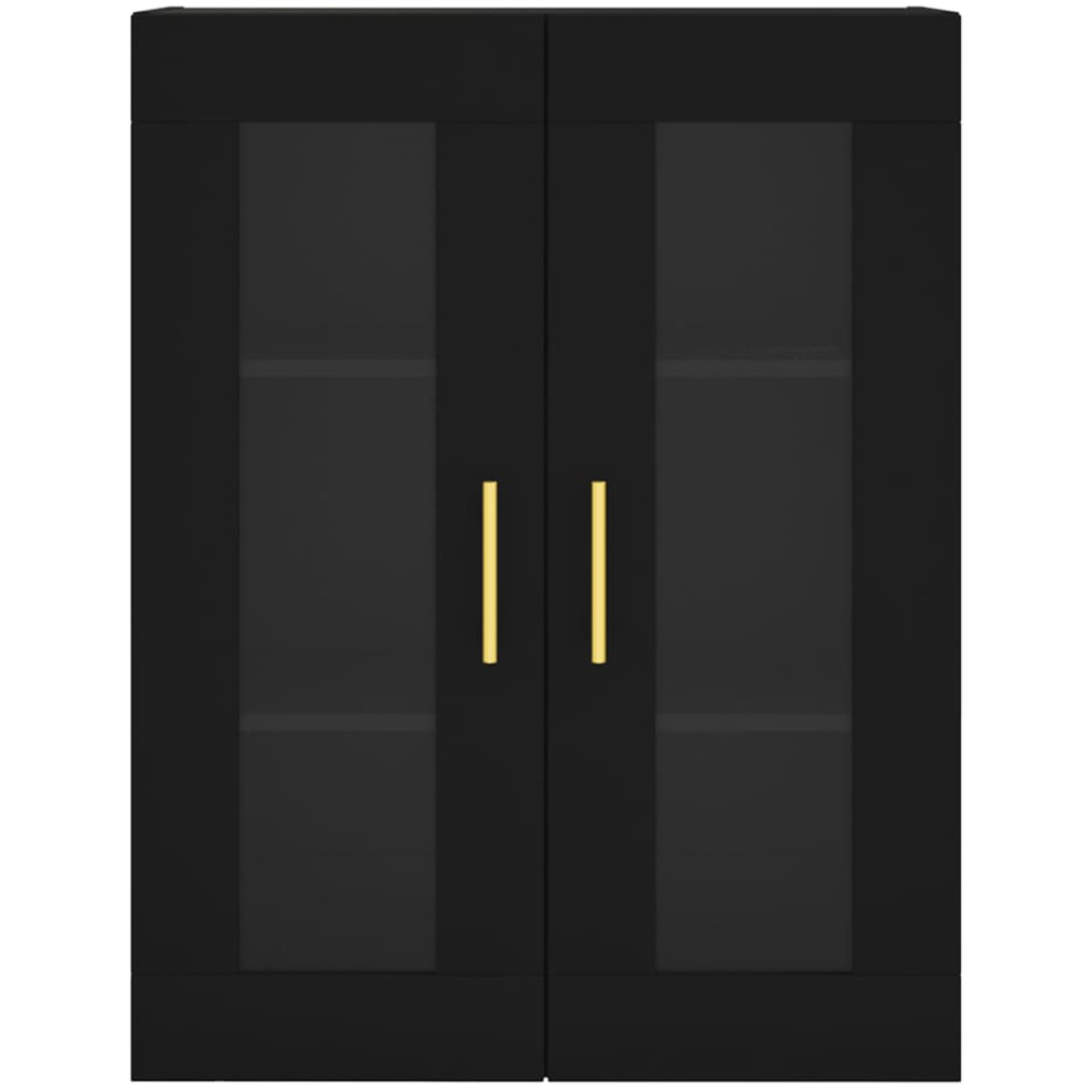 vidaXL 2 Door Black Wall Mounted Cabinet Image 7