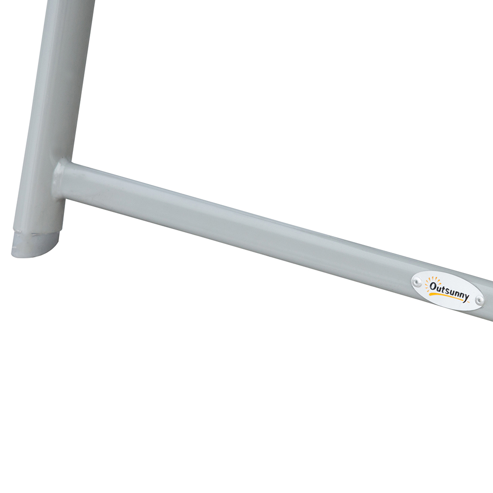 Outsunny Sun Lounger Recliner Grey Image 5