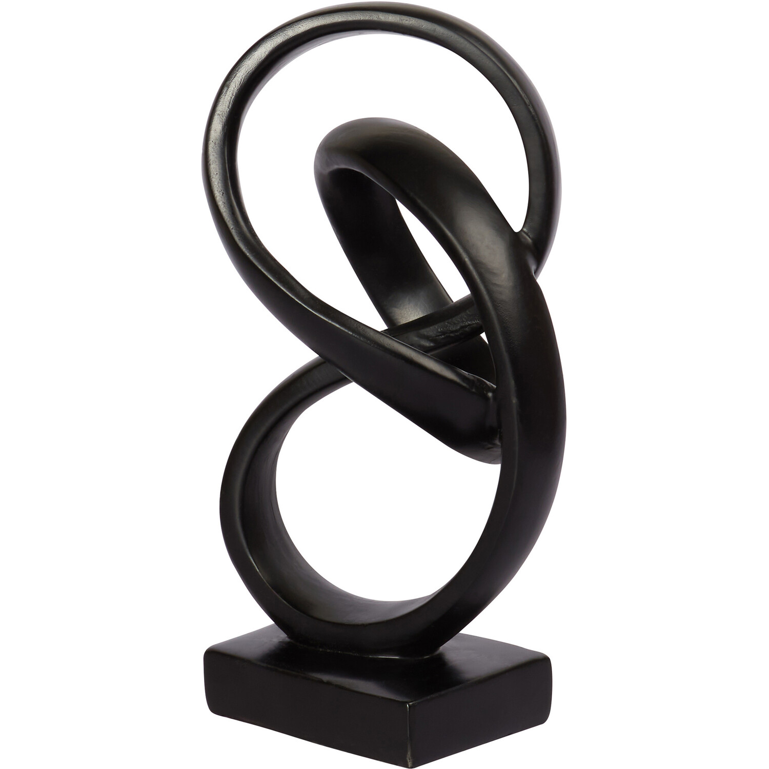 Black Abstract Sculpture Ornament Image 3