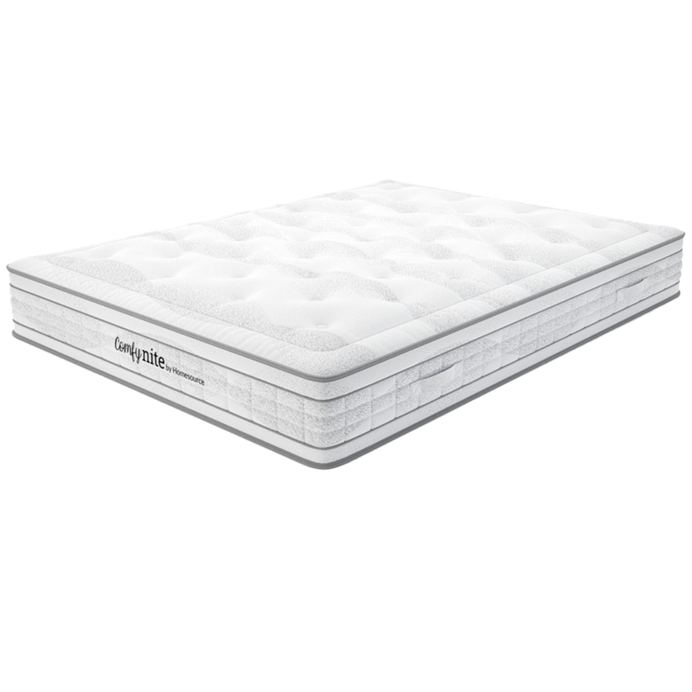 Home Source Lyra King Size Quilted Medium Firm Pocket Sprung Mattress Image 1