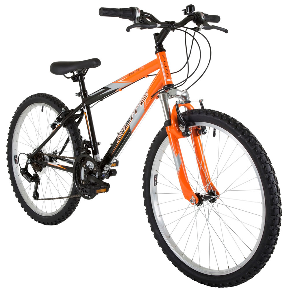 Flite Ravine Kids Hardtail 18 Speed 24" Orange Bike Image 2