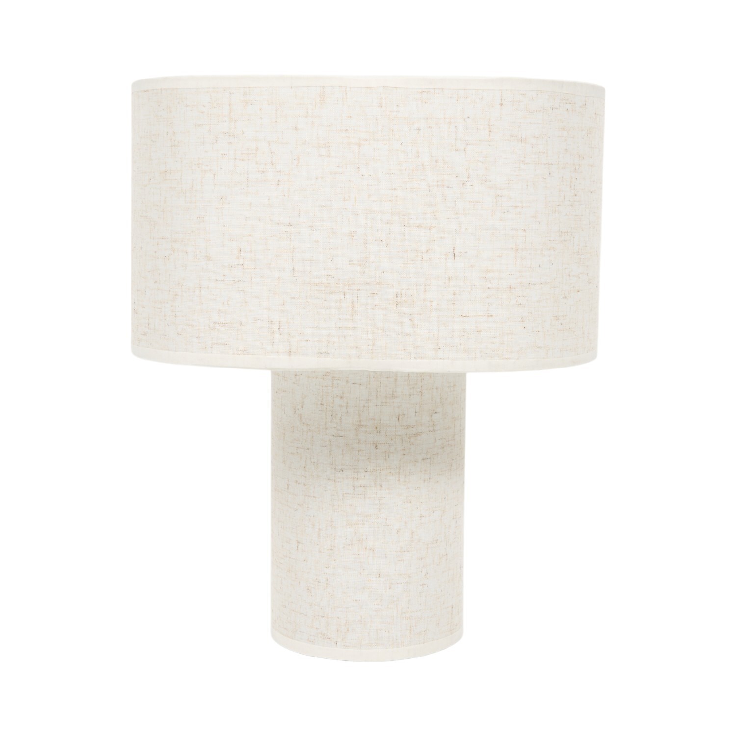 Linen Table Lamp Beige Image 2
