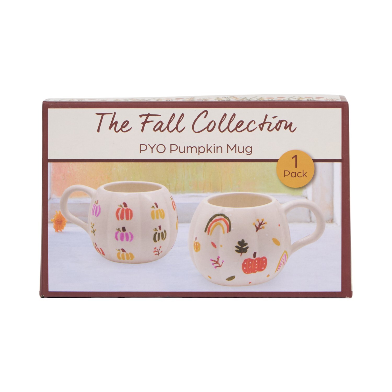 Paint Your Own Pumpkin Mug Kit Multicolour Image 1