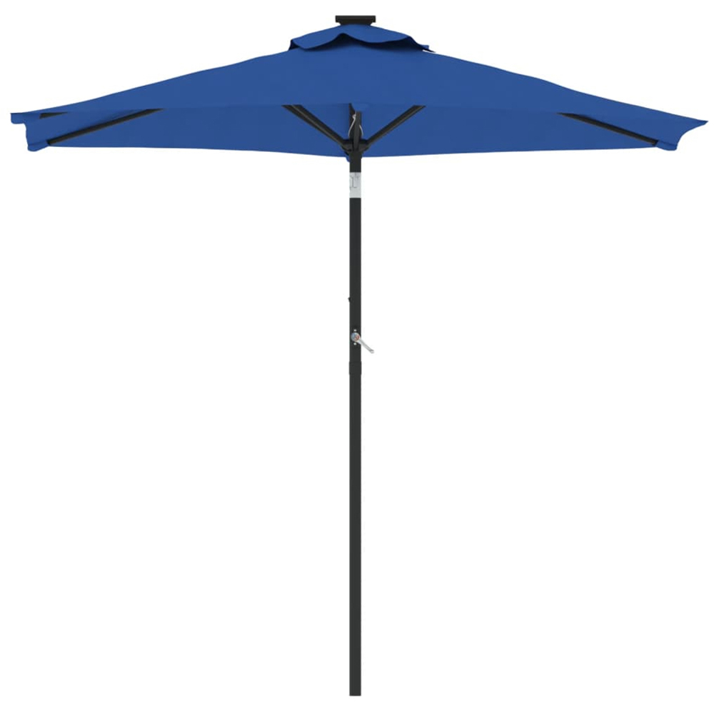 vidaXL Blue Garden Parasol with Steel Pole 2.25m Image 2