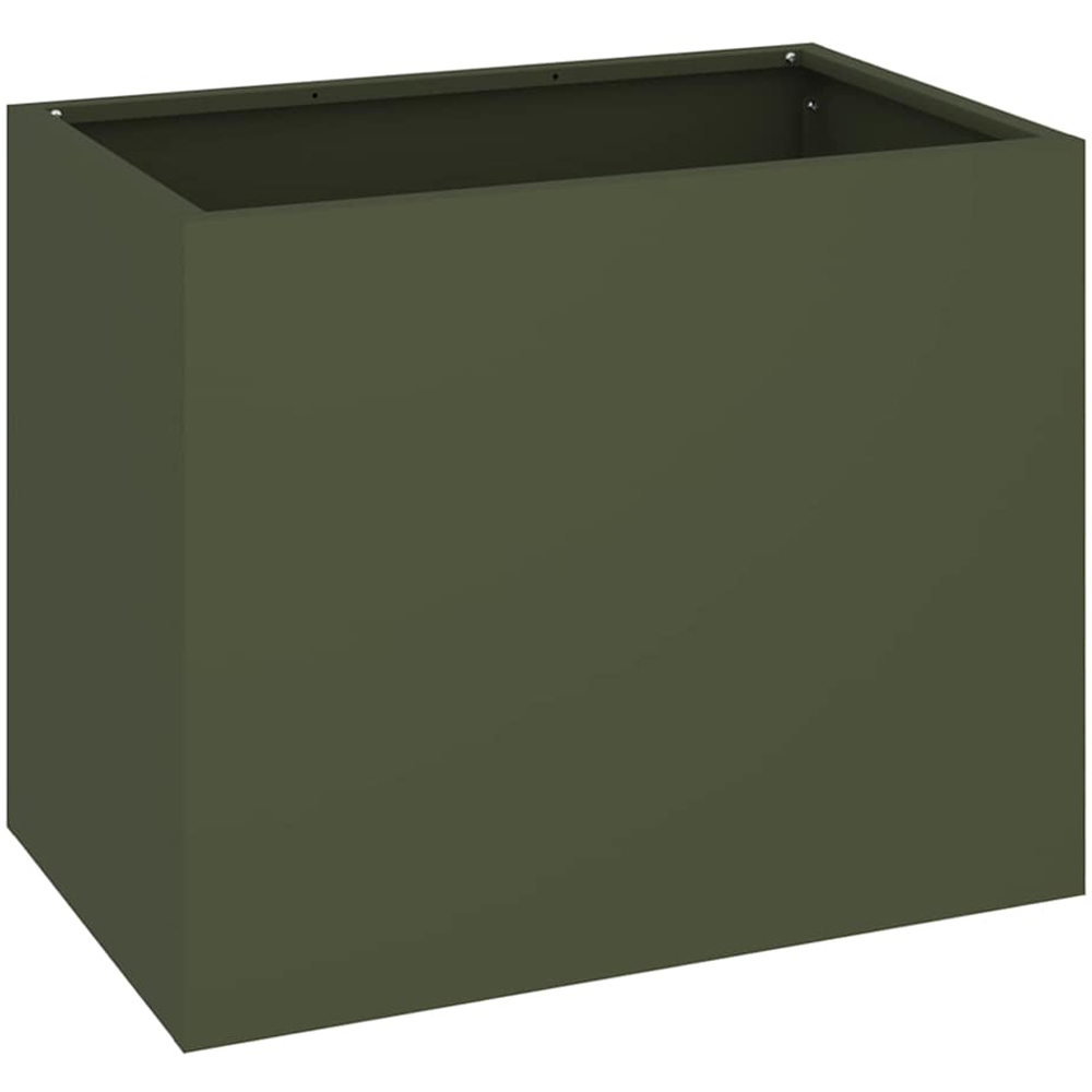vidaXL Olive Green Cold Rolled Steel Garden Decor 40 x 50 x 32cm Image 1