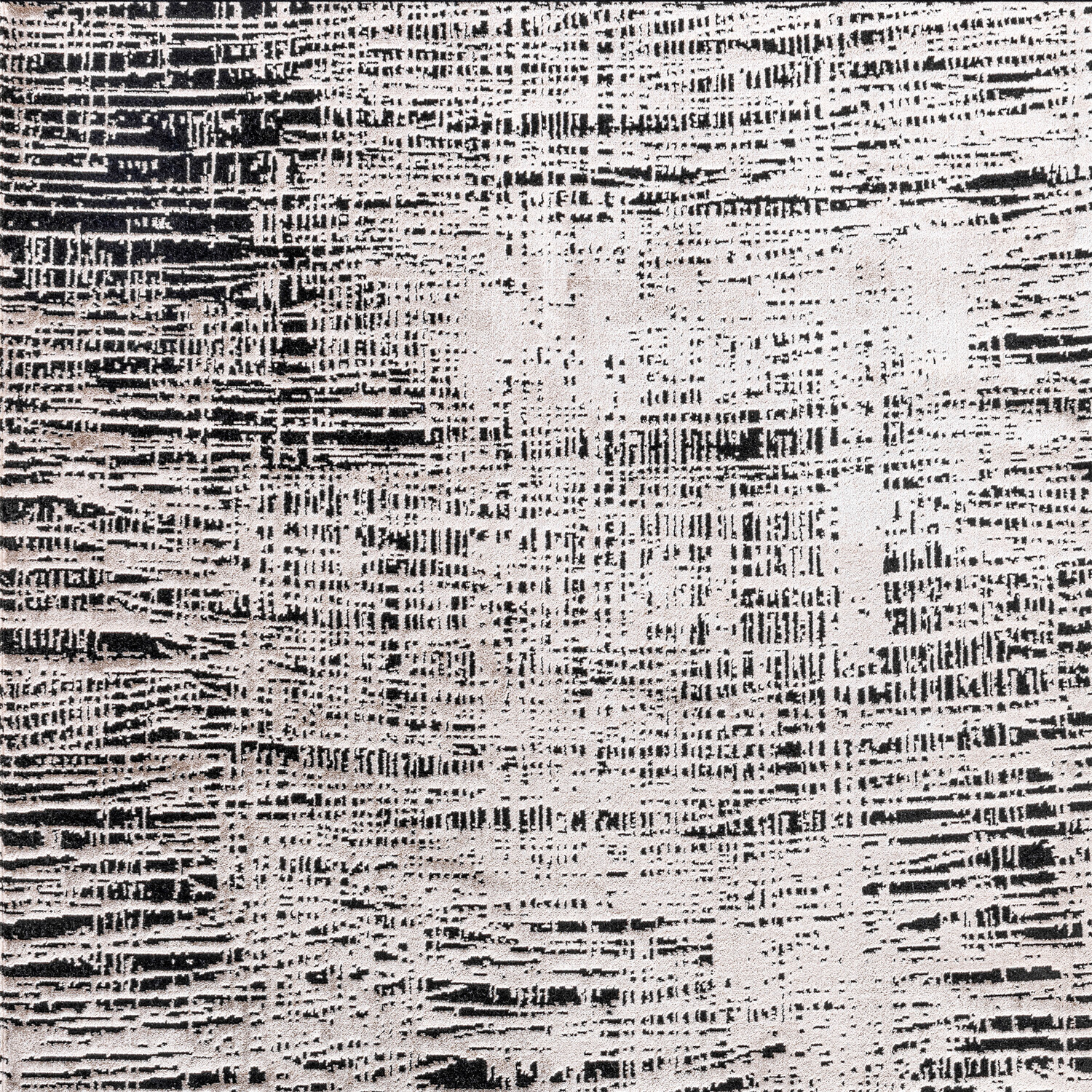 Striato Texture Rug  - Black and White / 120cm Image 3