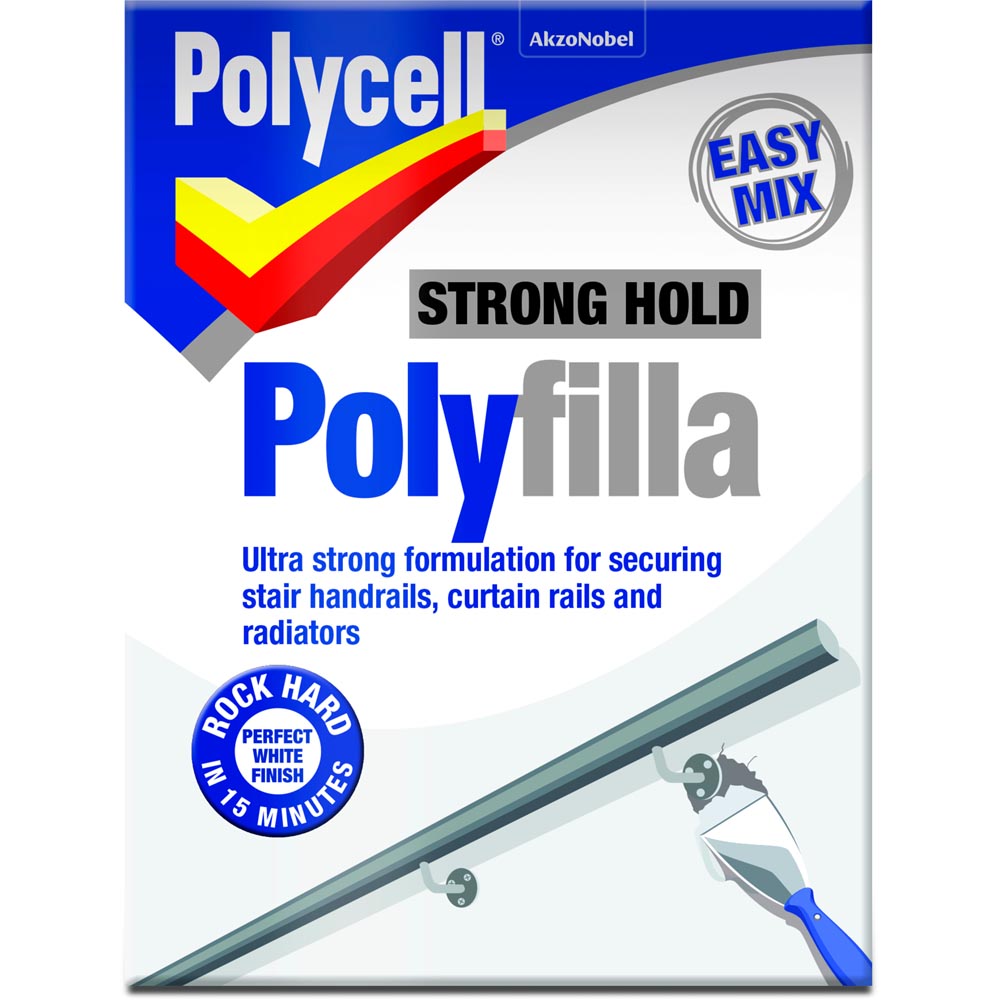 Polycell Strong Hold White Polyfilla Powder 1kg Image 1