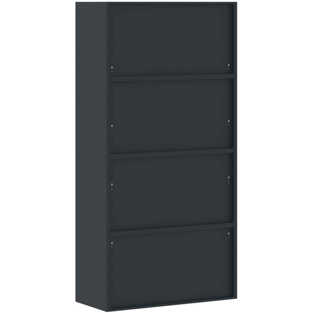 vidaXL 2 Door 5 Shelf Anthracite Steel Lockable File Cabinet Image 5