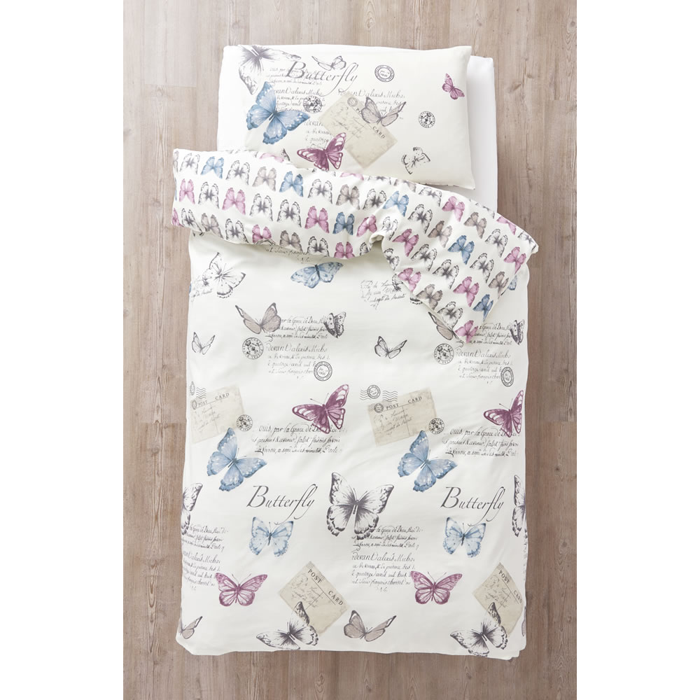Wilko Heritage Butterfly Single Duvet Set Wilko