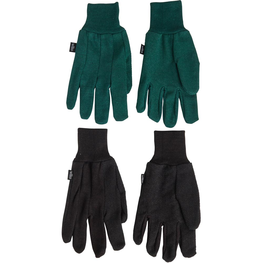 Wilko Jersey Garden Gloves Large 2 Pack Image 1