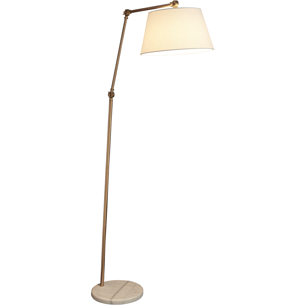 Wilko Gold Effect Adjustable Floor Lamp Image 8