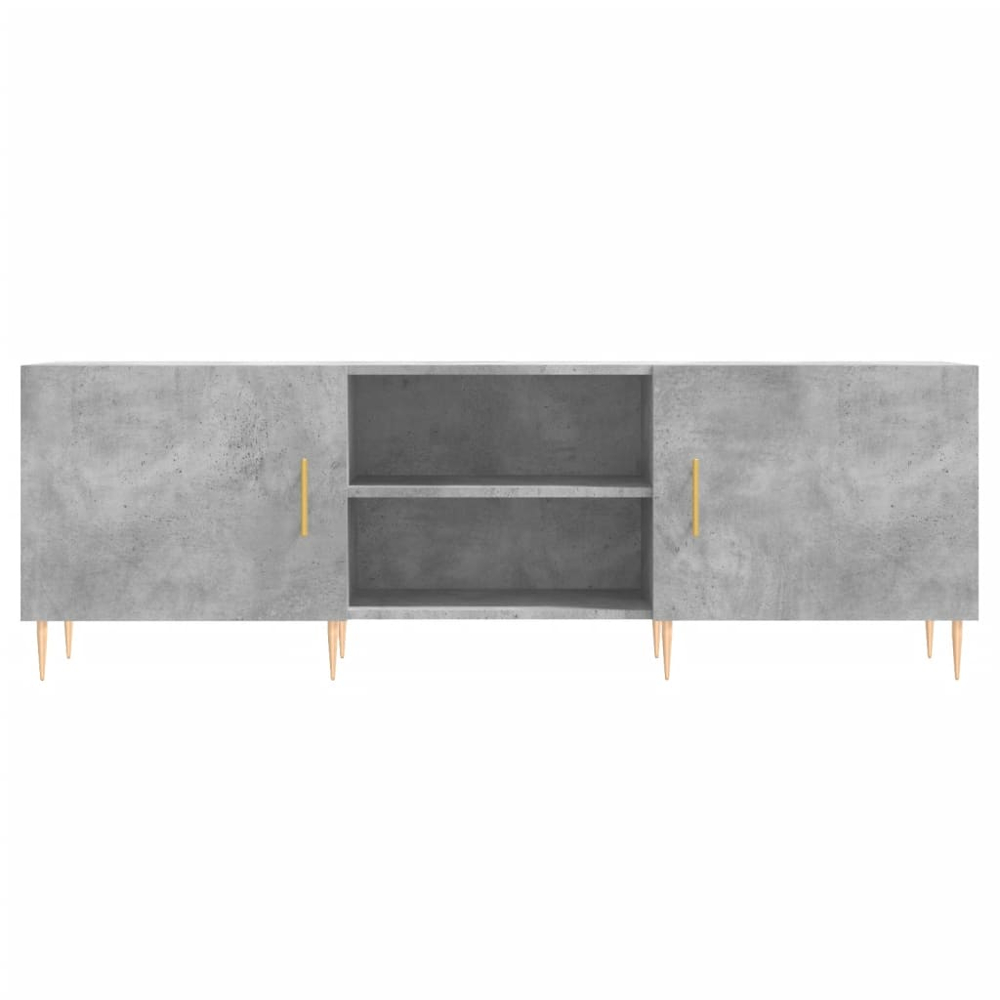 vidaXL 2 Door 2 Shelf Concrete Grey TV Cabinet Image 5