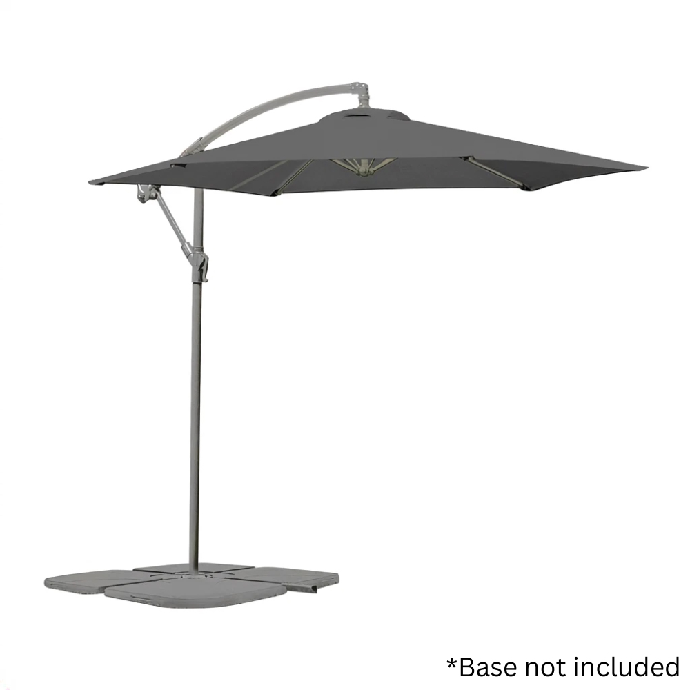 Garden Gear Charcoal Cantilever Parasol with Cover 2.7m Image 3