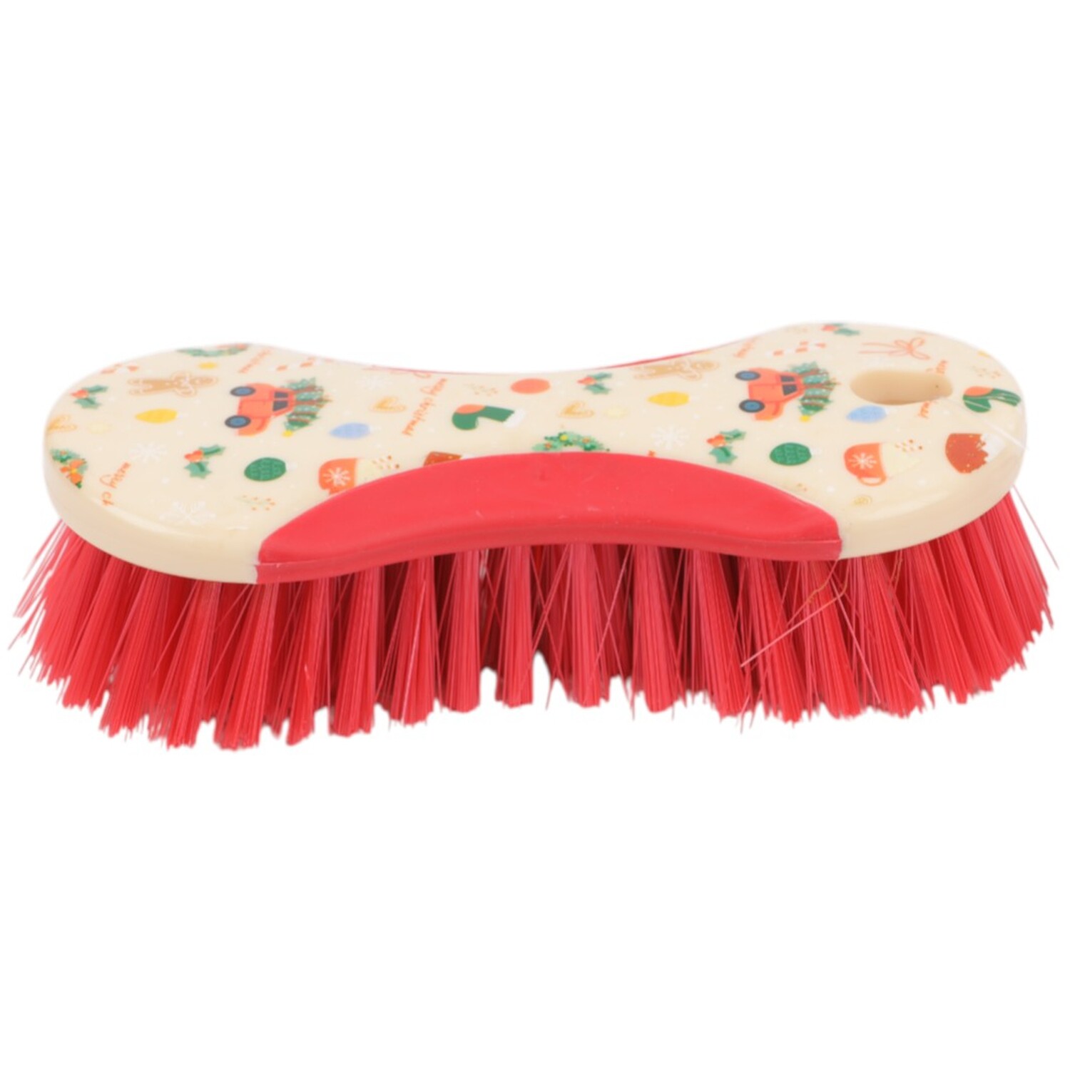 Cosy Christmas Scrubbing Brush Red Image 1