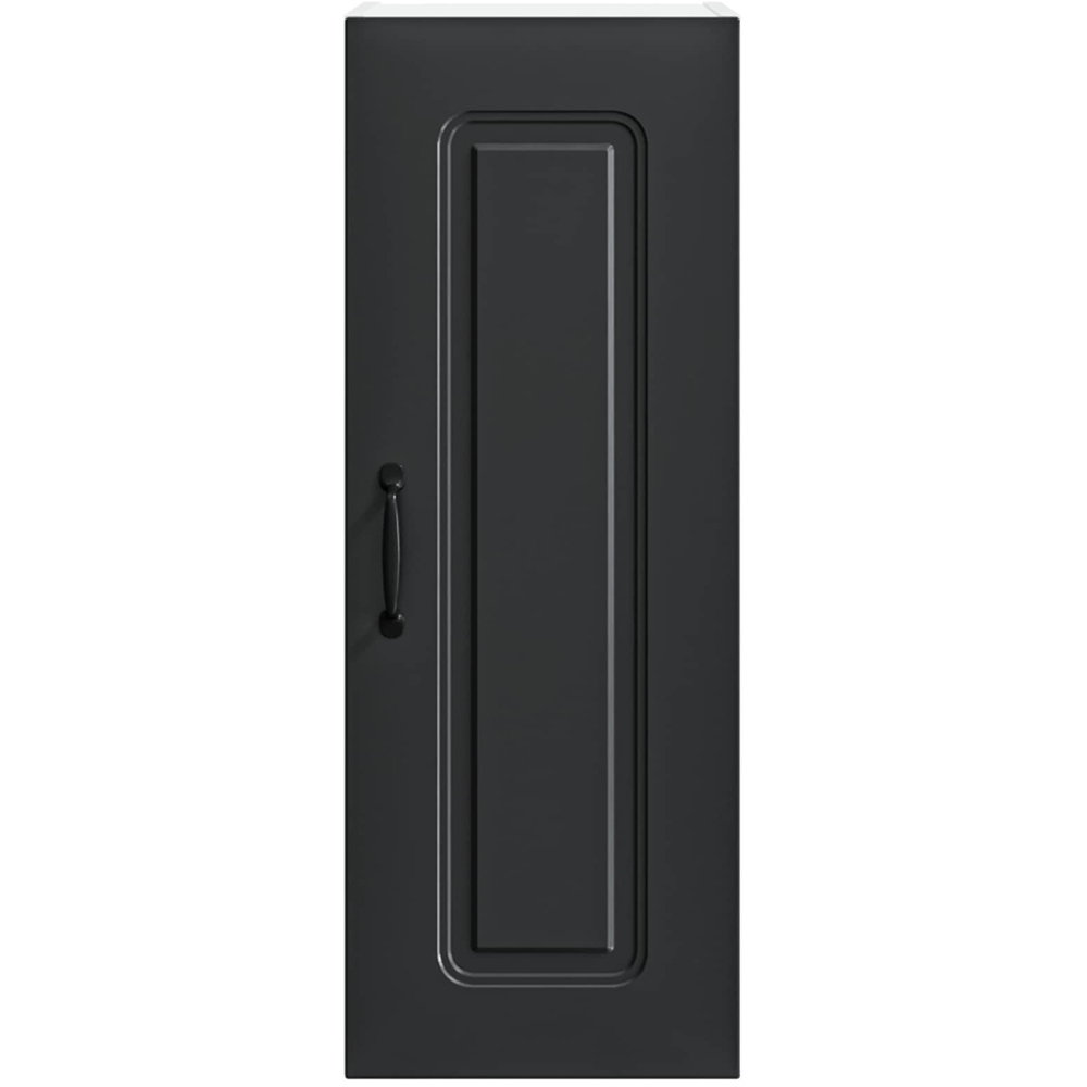 vidaXL Kalmar Single Door Black Wall Kitchen Cabinet 2 Pack Image 5
