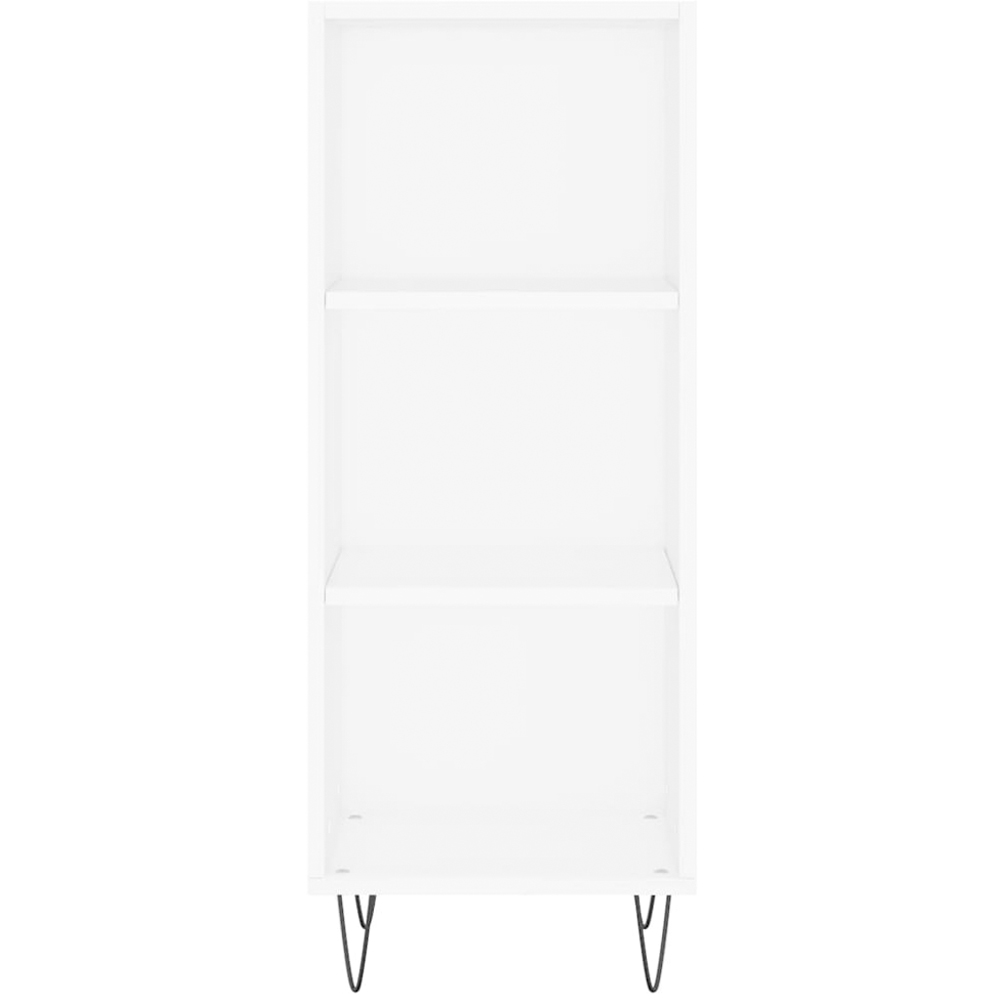 vidaXL 3 Shelf White Sideboard Image 4