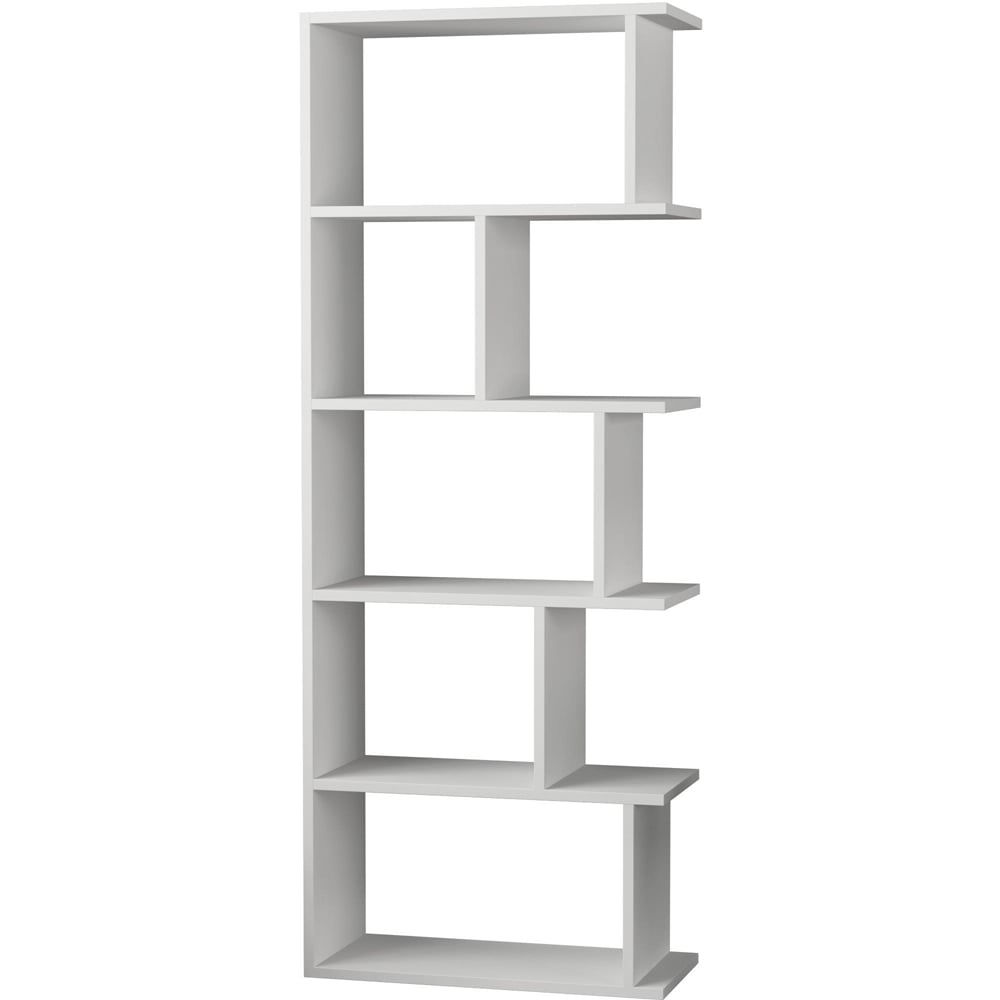Tapi 5 Shelf White Bookcase Image 2