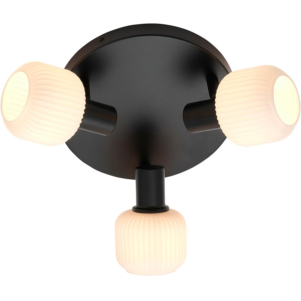 Nordlux Milford E14 3-Rondel Black Mini Ceiling Light Image 5