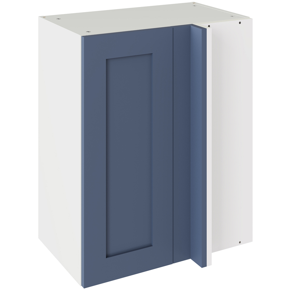 Kitchen Kit Shaker Matt Alby Blue Blind Corner Wall Kitchen Cabinet Flatpack 600mm Image 1