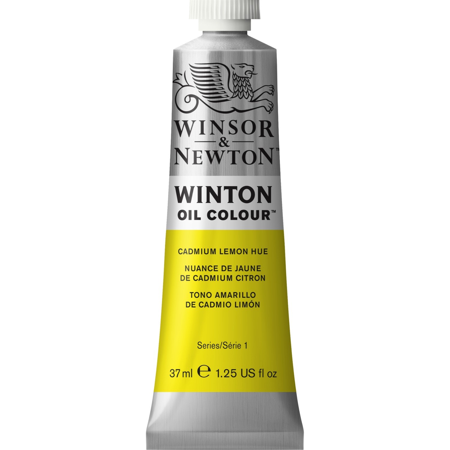 Winsor and Newton 37ml Winton Oil Colours - Lemon hue Image 1