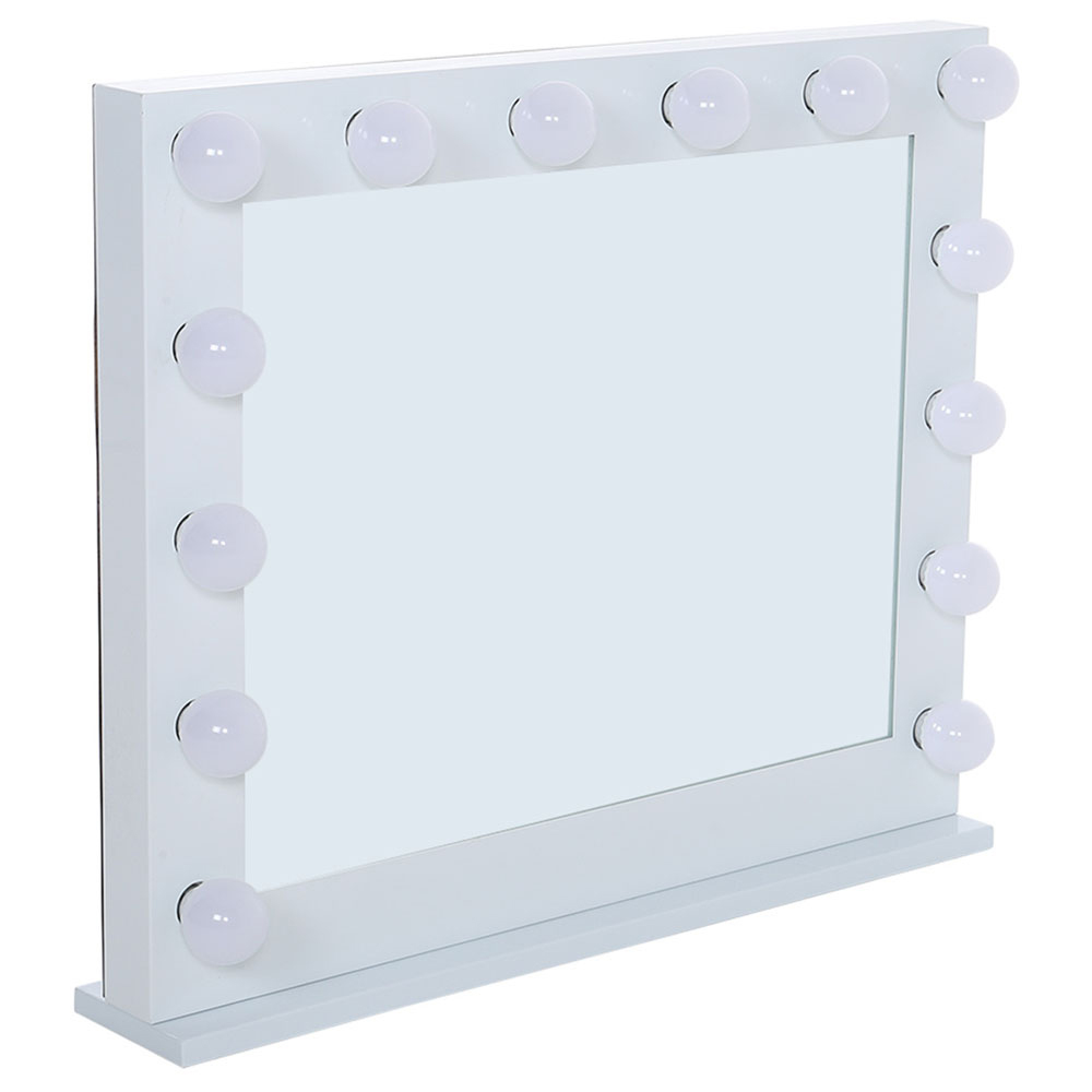 Living and Home LED Lighted White Makeup Vanity Mirror Image 3