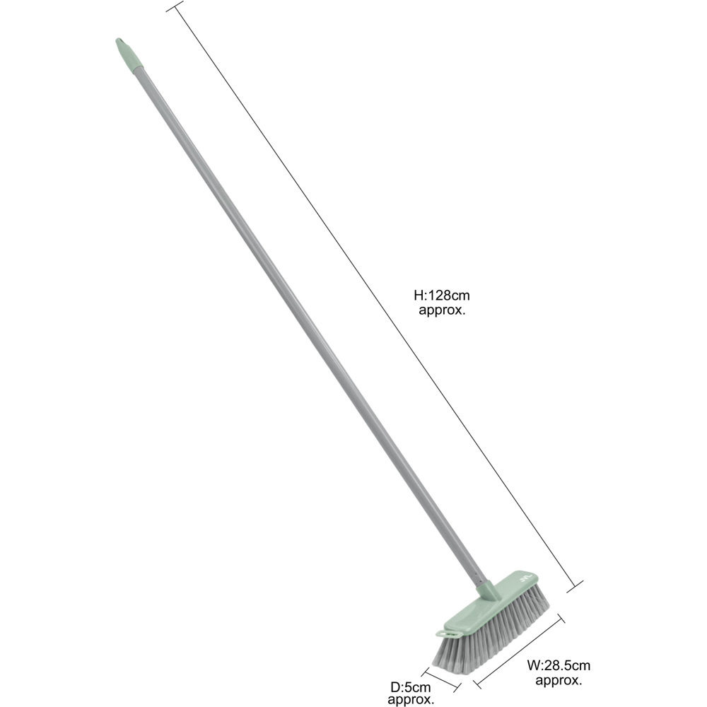 JVL Grey Soft Bristle Angled Sweeping Brush Image 7