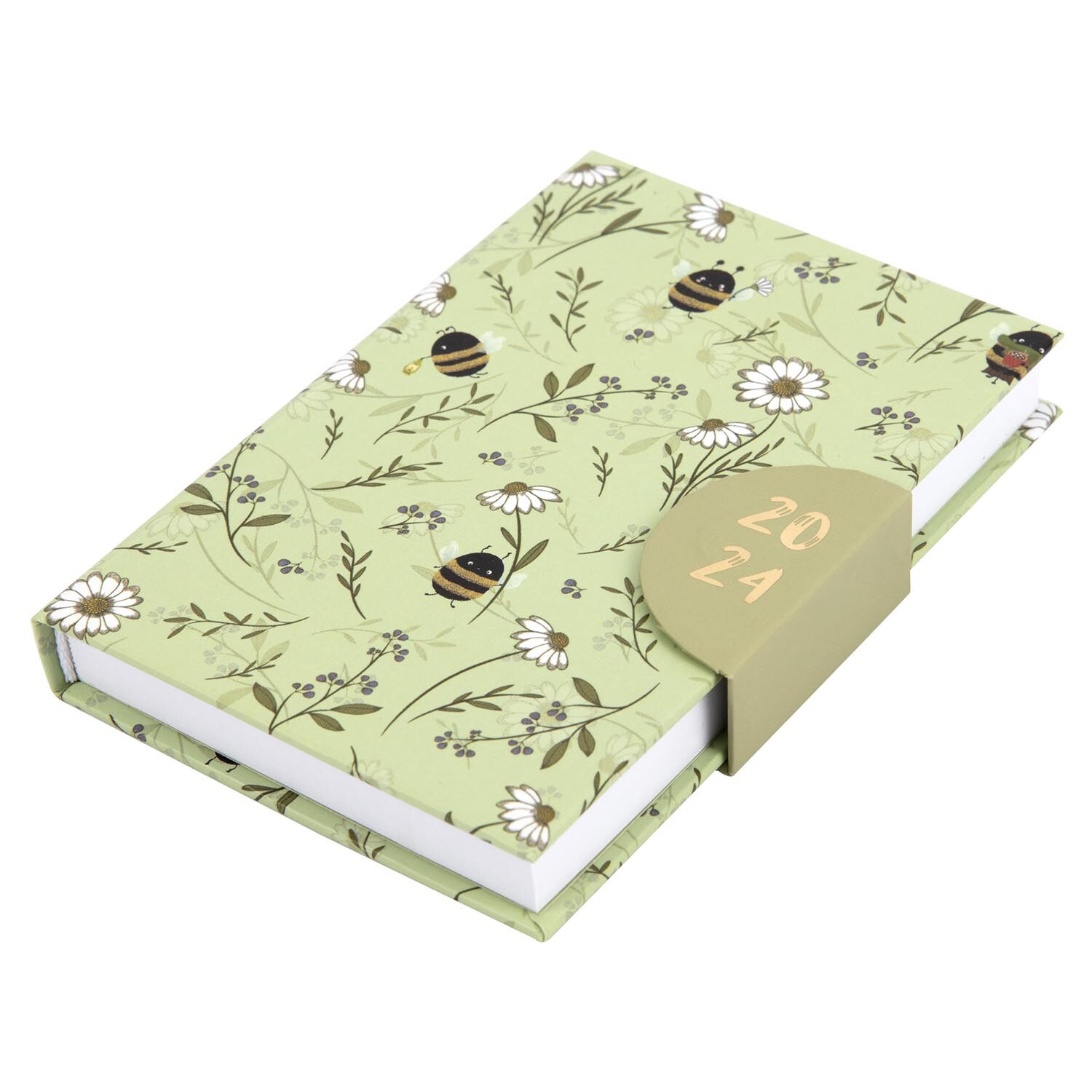 Mini Magnetic Bee Diary 2024 - Green Image 3
