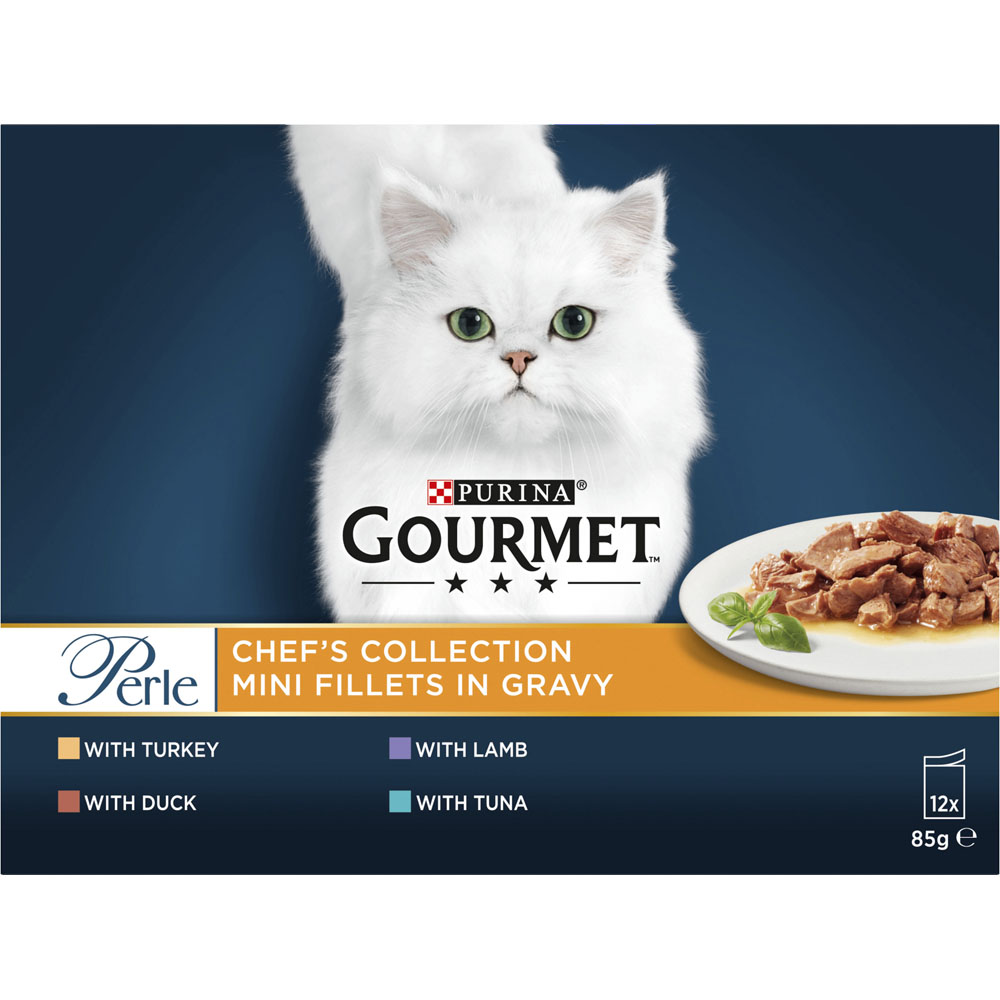 Gourmet Perle Chefs Collection Mixed Cat Food 12 x 85g Image 3
