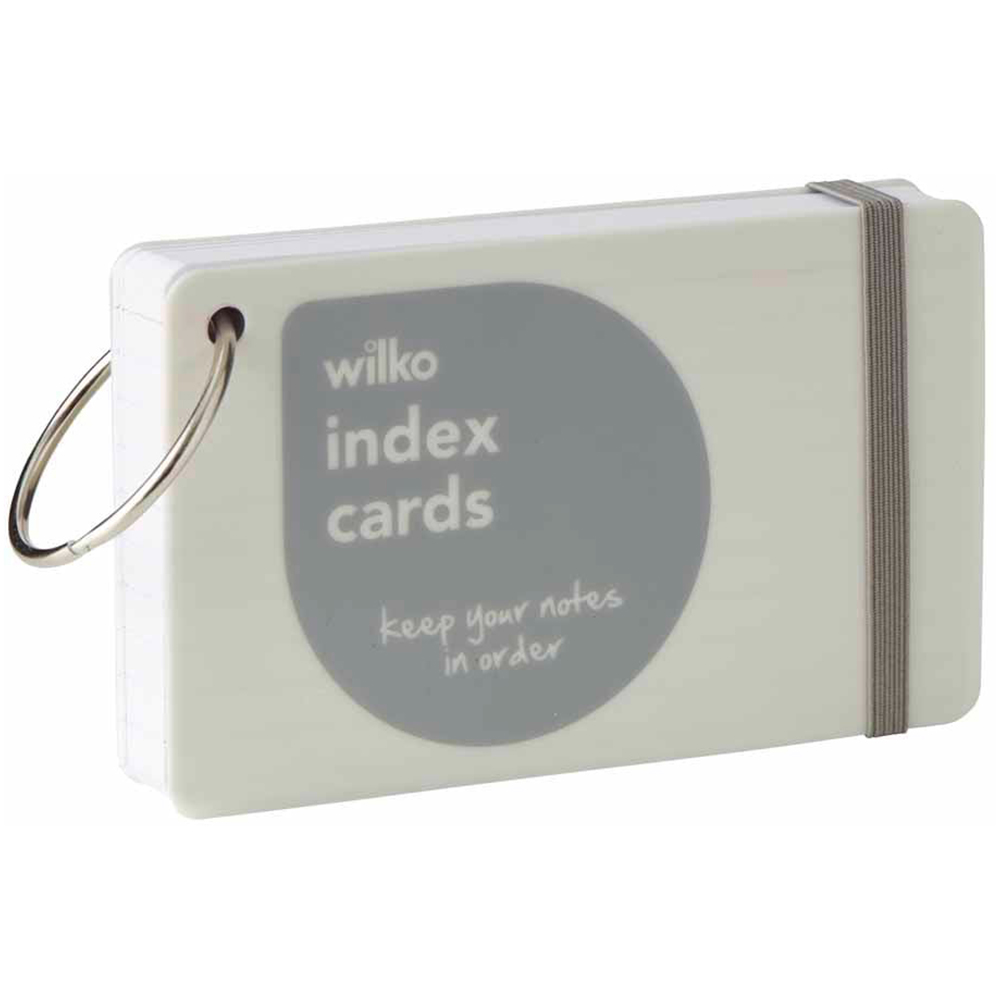 Wilko Ring Bound Index Cards 100 Sheets Image 2