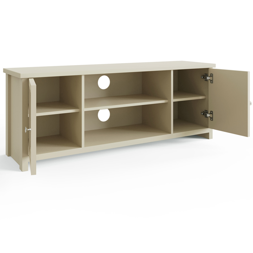 GFW Oakley 2 Door 2 Shelf Stone TV Unit Image 4