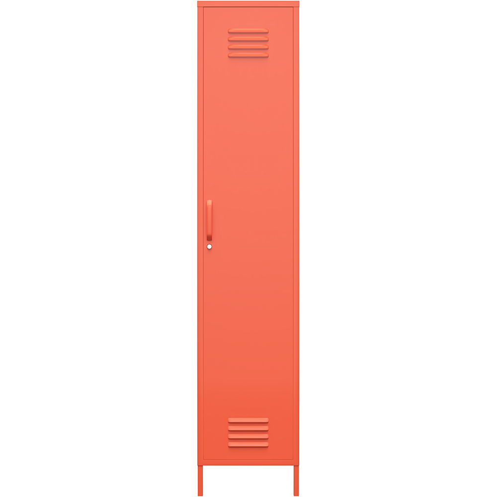 Novogratz Cache Single Door Orange Metal Locker Storage Cabinet Image 6