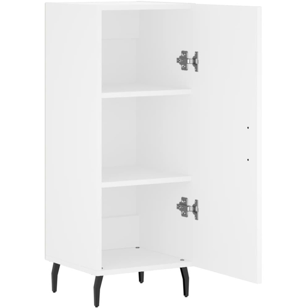 vidaXL Single Door White Sideboard Image 5