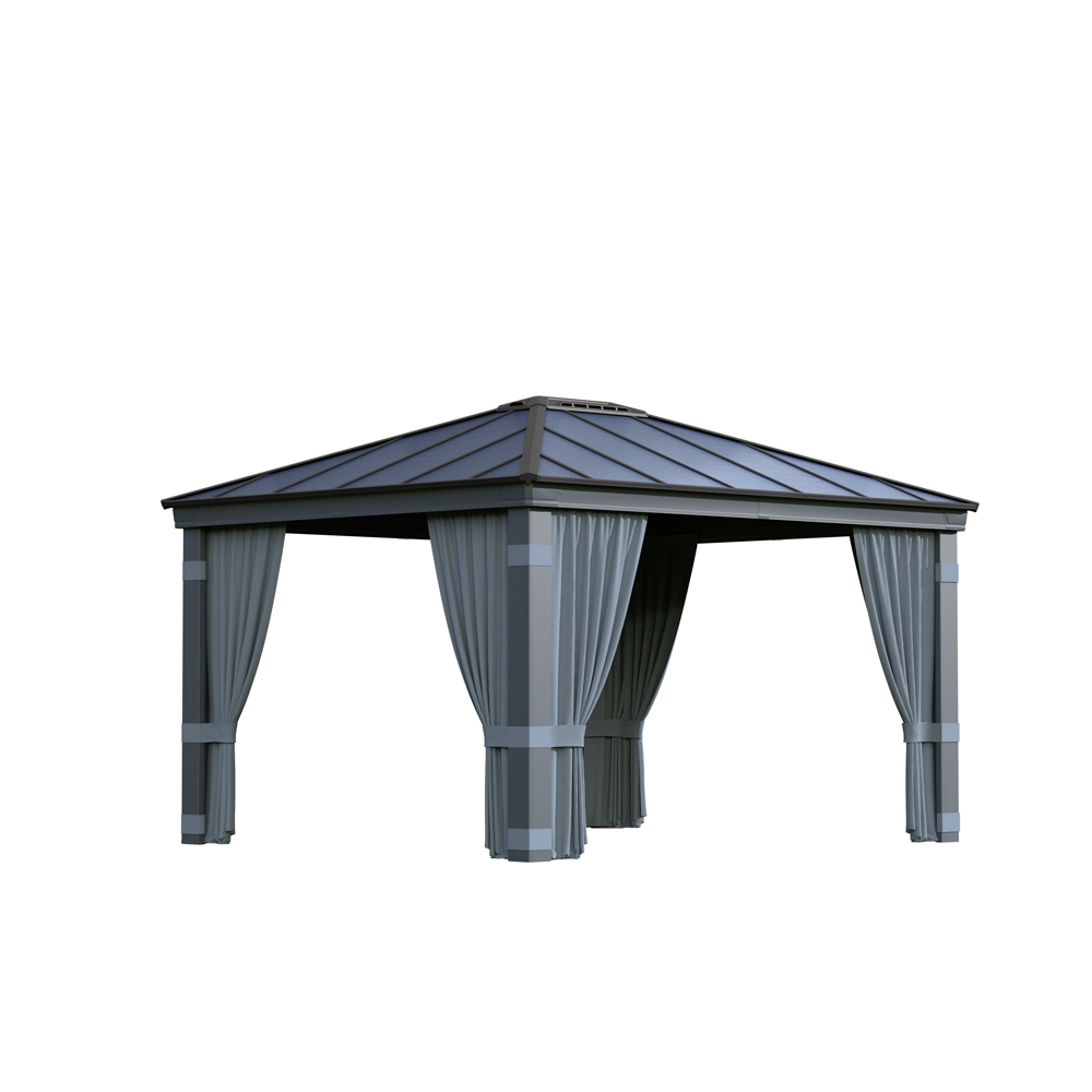 Palram Canopia Dallas 3.6 x 4.2m Gazebo Curtain 4 Pack Image 2