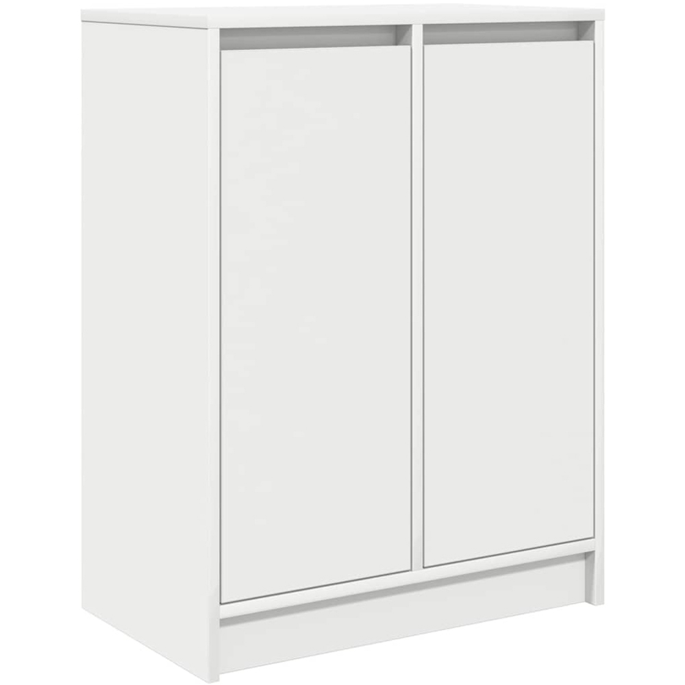 vidaXL 2 Door White Sideboard Image 2