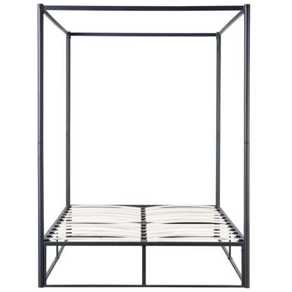 Farringdon Small Double Black Metal 4 Poster Bed Frame Image 4