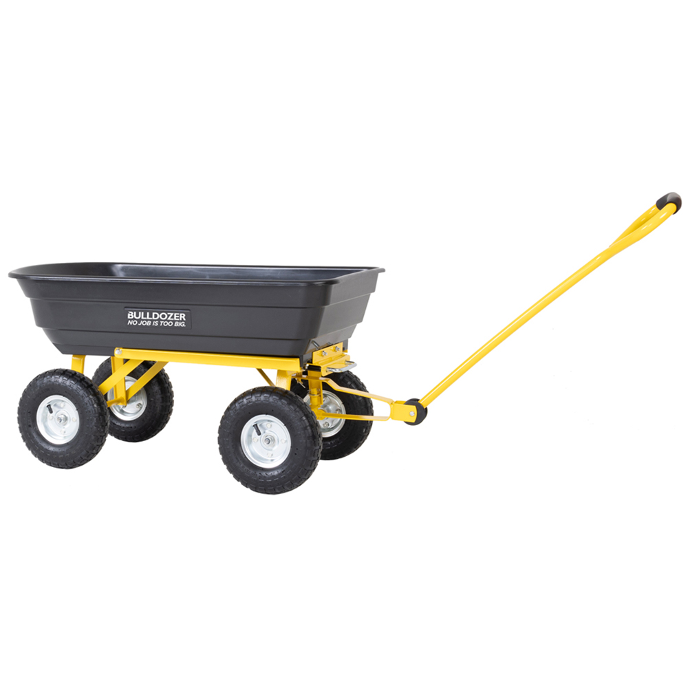 Charles Bentley Bulldozer Pro Heavy Duty Garden Dump Cart 200Kg Image 3