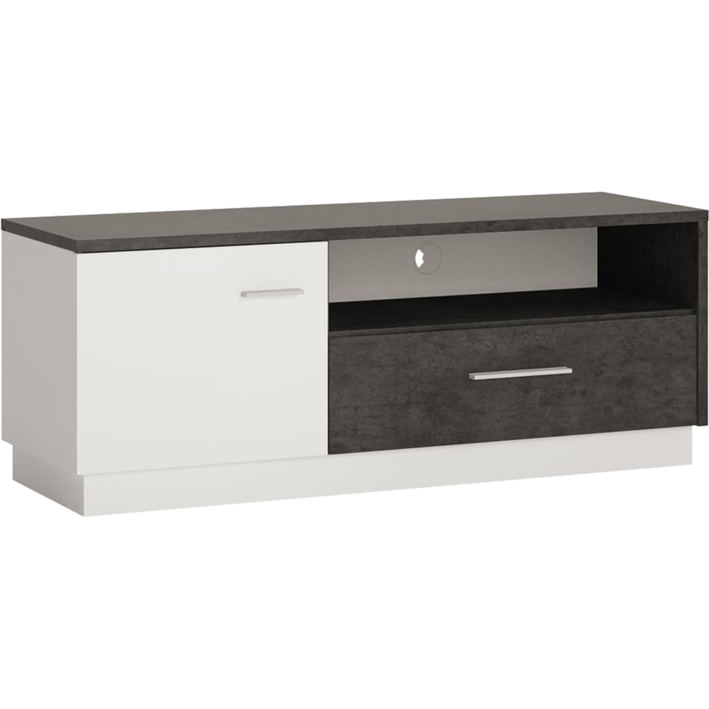 Florence Zingaro Single Door Single Drawer Single Shelf TV Unit Image 2