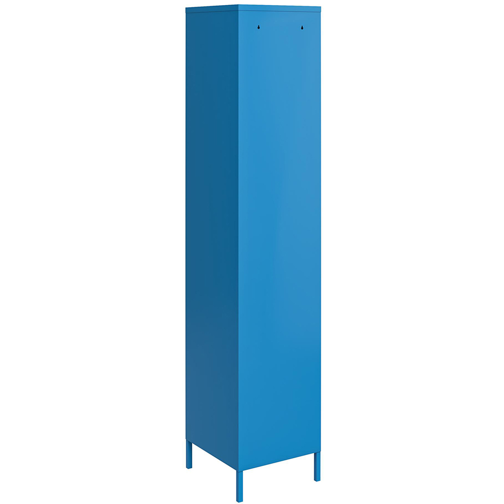 Novogratz Cache Single Door Blue Metal Locker Storage Cabinet Image 5
