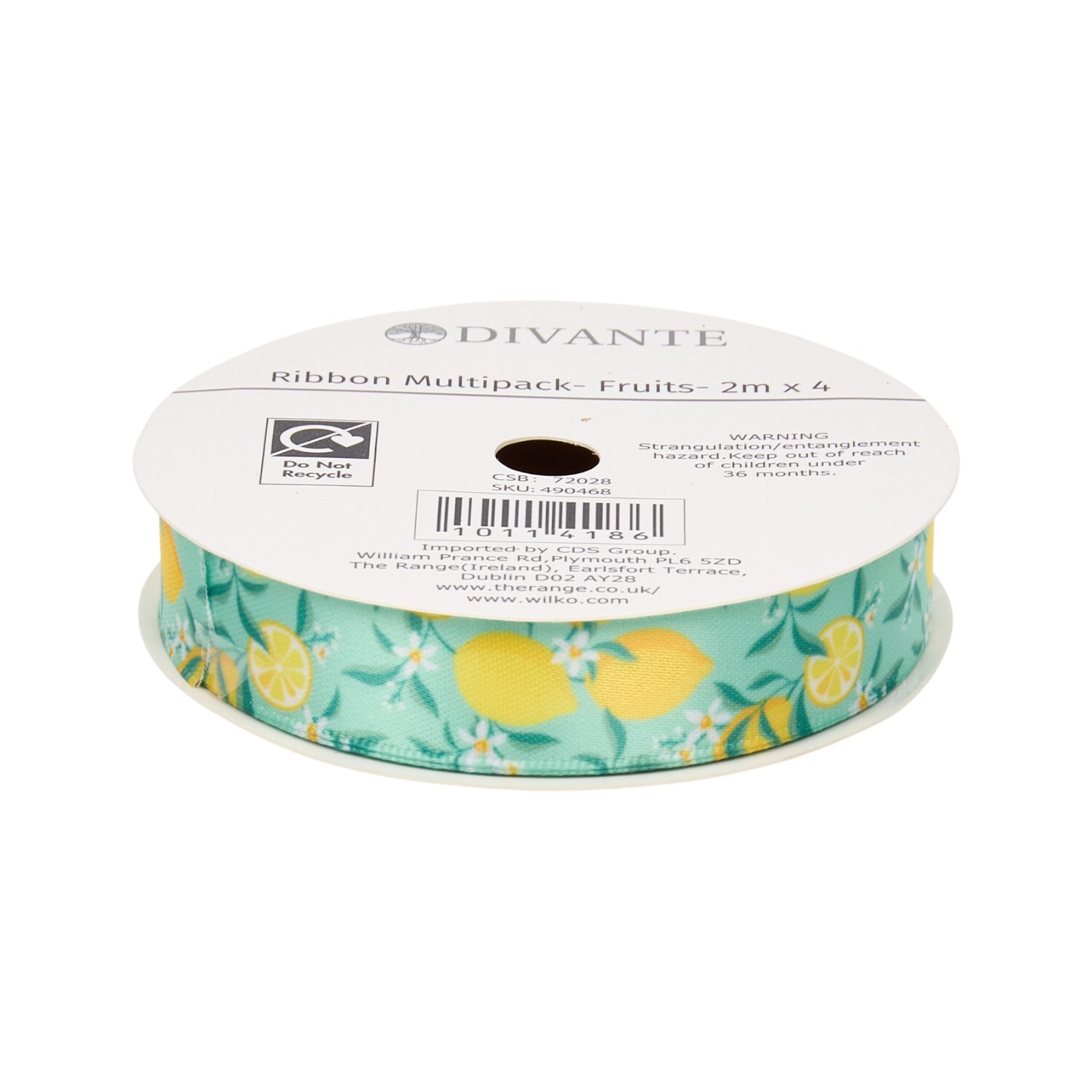 Pack of 4 Fruit Ribbons Image 2