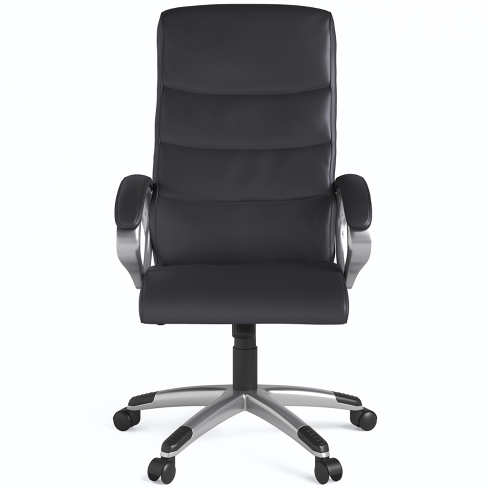 Dorel Hampton Black Leather Office Chair Image 3