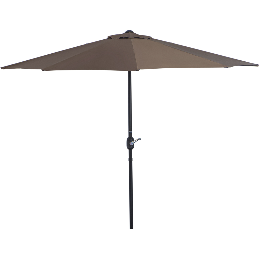 Outsunny Brown Balcony Half Parasol 2.7m Image 1