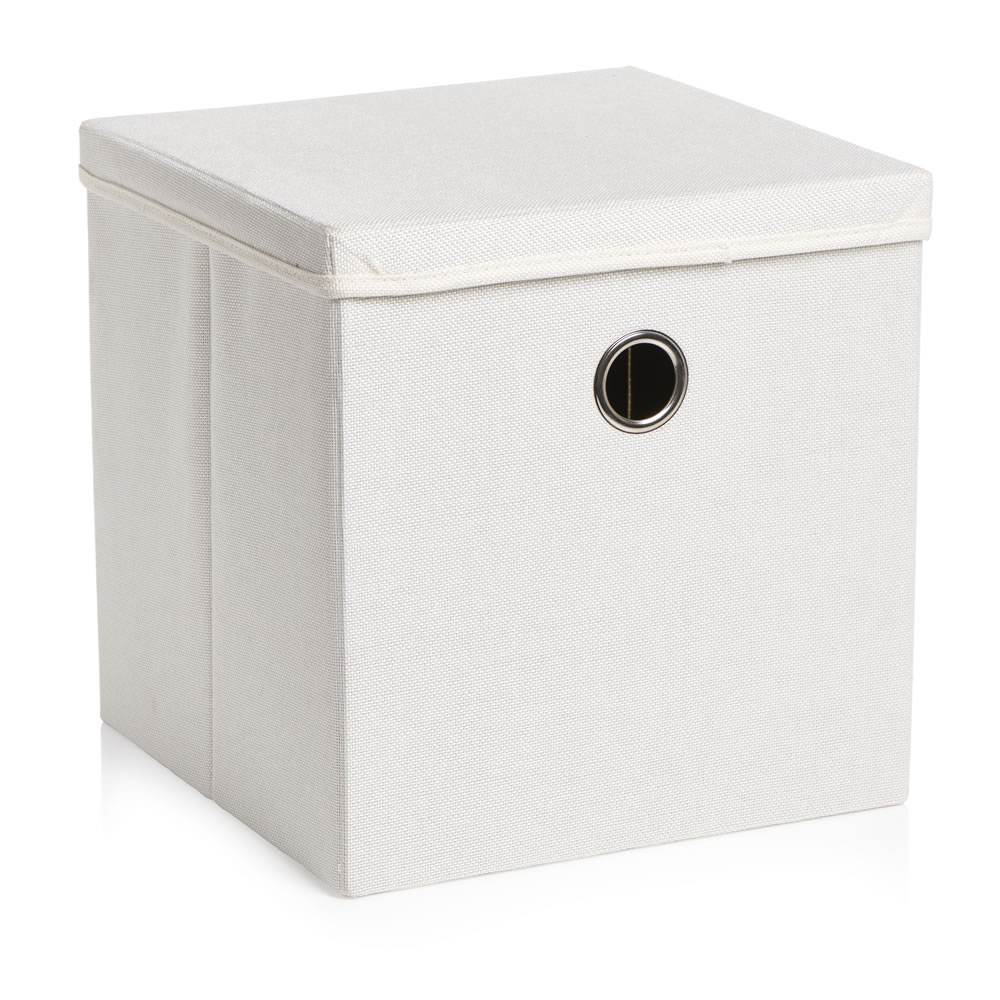 Wilko 30 X 30cm Cream Weave Storage Box Wilko