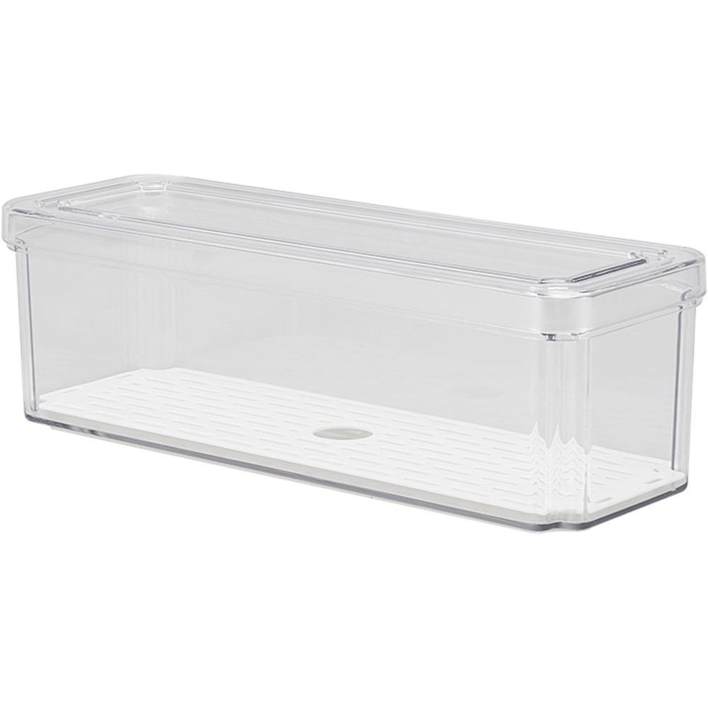 Living and Home Clear Stackable Fridge Organiser Storage Box Set 9 Pack Image 6