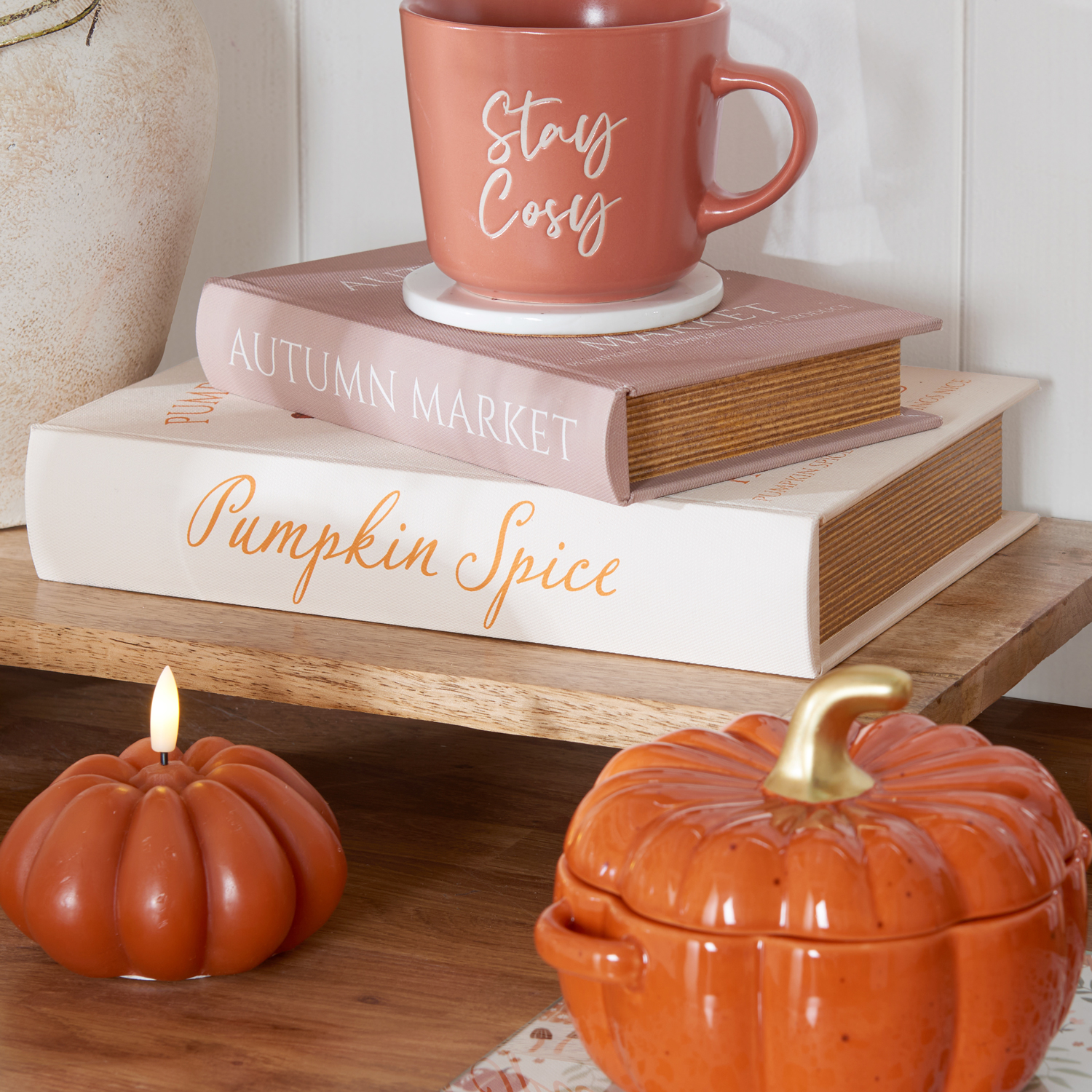 Autumn Print Ceramic Coaster Image 2
