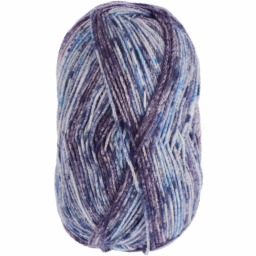 Wilko Blue Chainette Yarn 100g Image 1